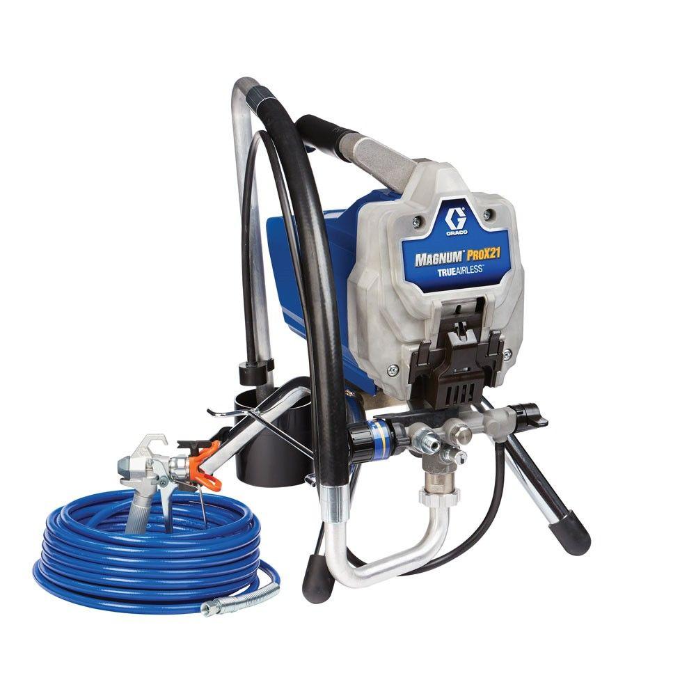 Graco Magnum ProX21 Stand Airless Paint Sprayer-17G181 - The Home Depot Airless Paint Sprayer Oil Based Paint