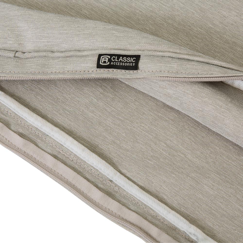 Classic Accessories Montlake Fadesafe 41 In W X 18 In D X 3 In H Patio Bench Settee Cushion Slip Cover In Heather Grey 60 083 011001 Rt The Home Depot