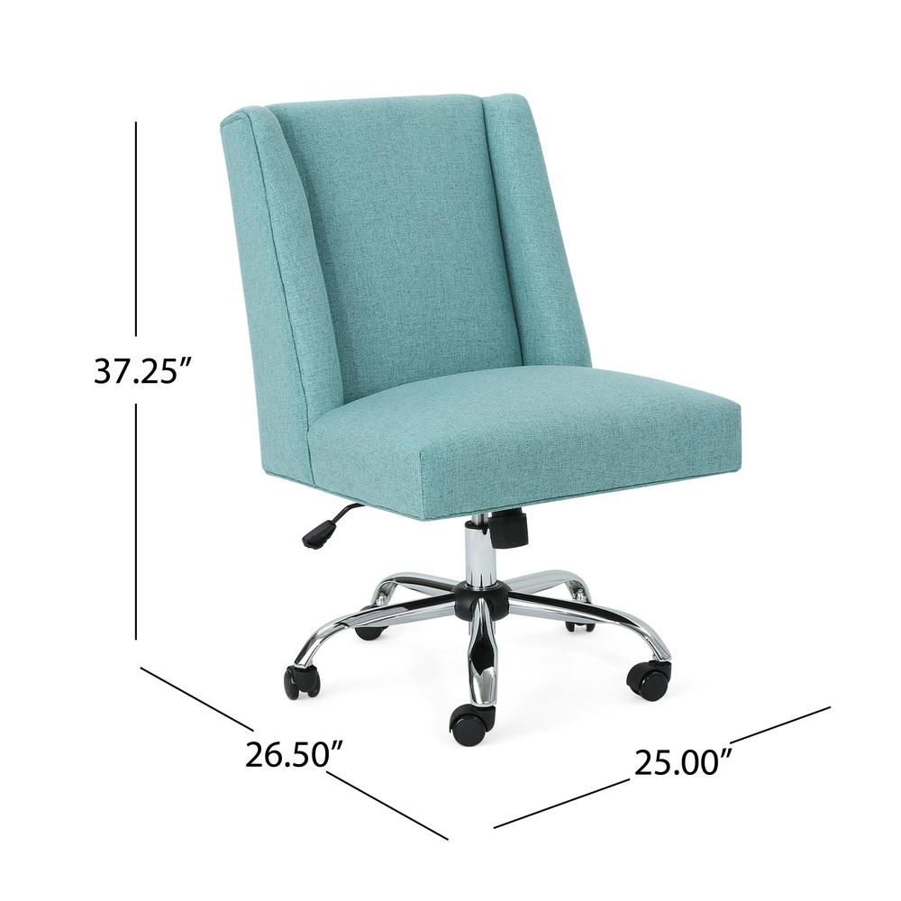 Le House Hatherly Traditional Blue Fabric Adjule Home Office Le House Hatherly Traditional Blue Fabric Adjule Home Office Chair With Wheels 306020 The Depot