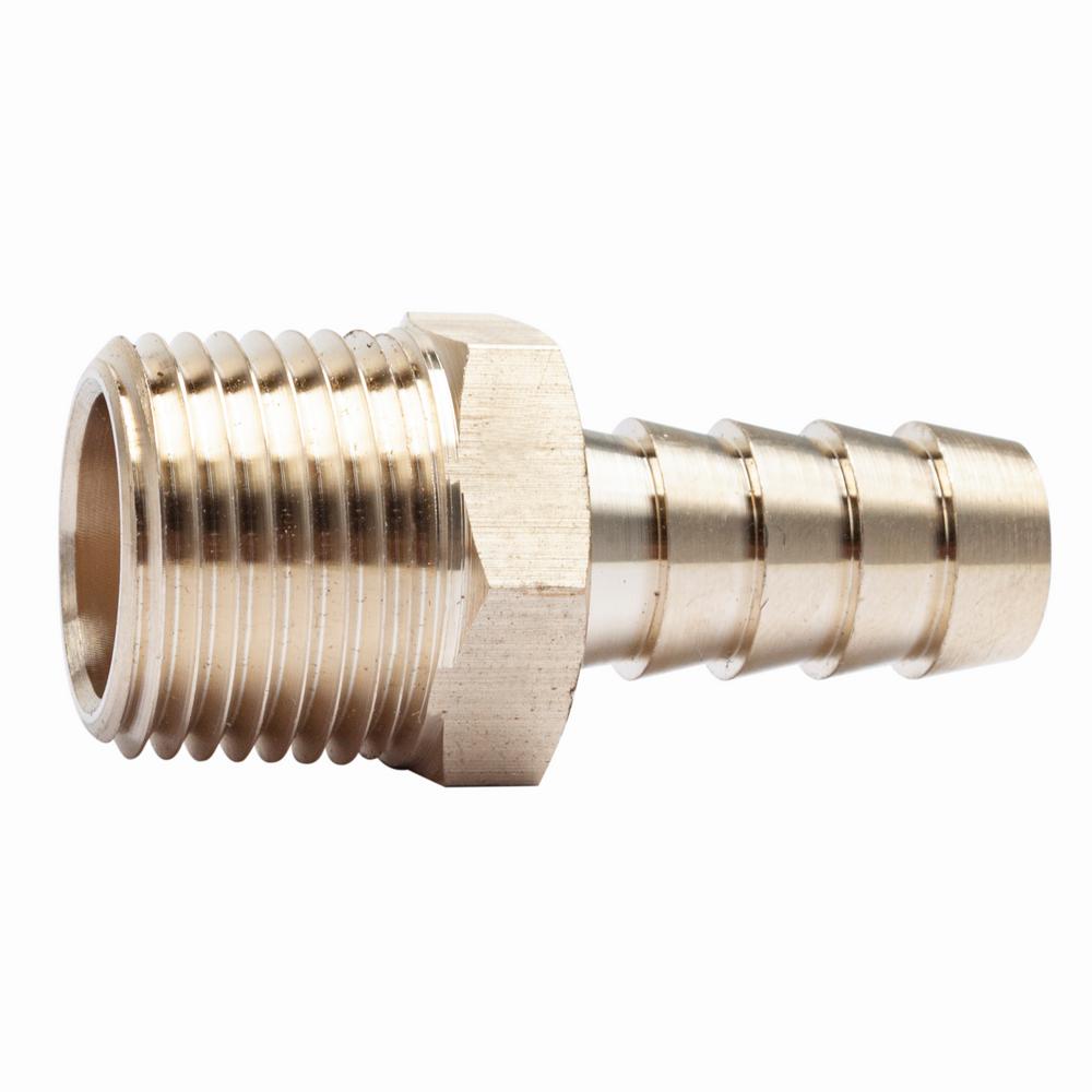 LTWFITTING 3/8 In. ID Hose Barb X 3/8 In. MIP Lead Free Brass Adapter ...