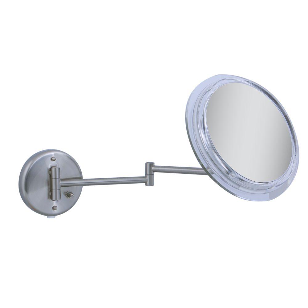 Zadro Surround Light10 In W X 11 H 5x Wall Mirror Satin Zadro Surround Light10 In W X 11 H 5x Wall Mirror Satin