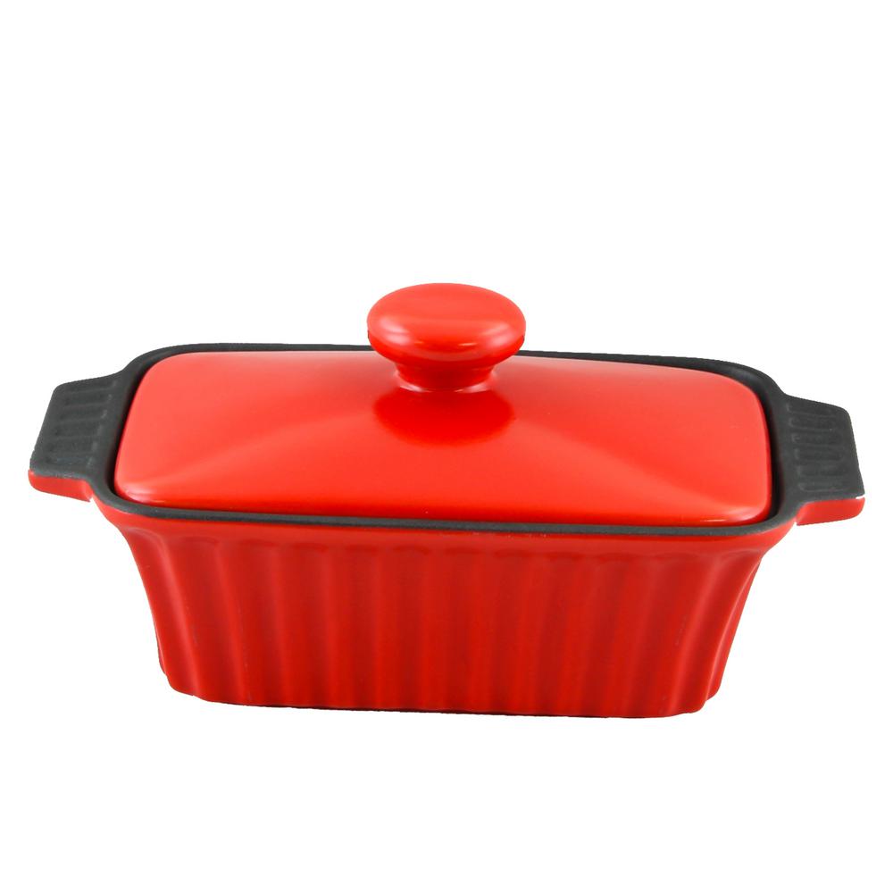 rectangular oven dish with lid