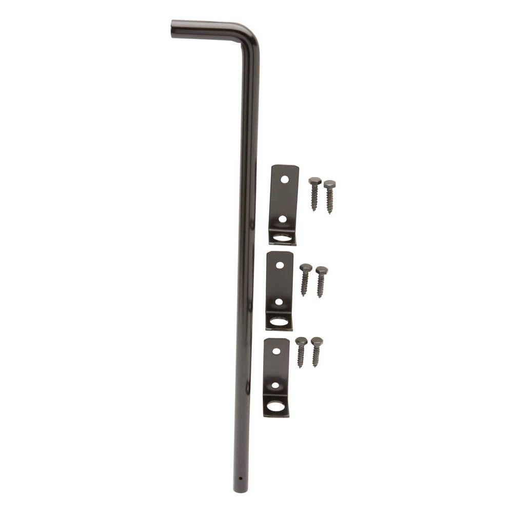 Everbilt 18 in. Black Cane Bolt18115 The Home Depot