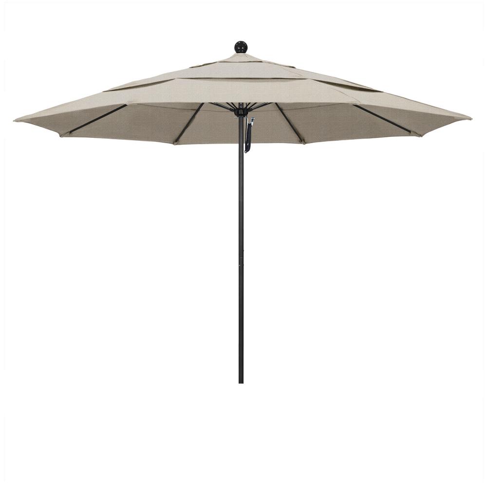 Pulley And Pin Lift System Aluminum Market Umbrellas Patio Umbrellas The Home Depot