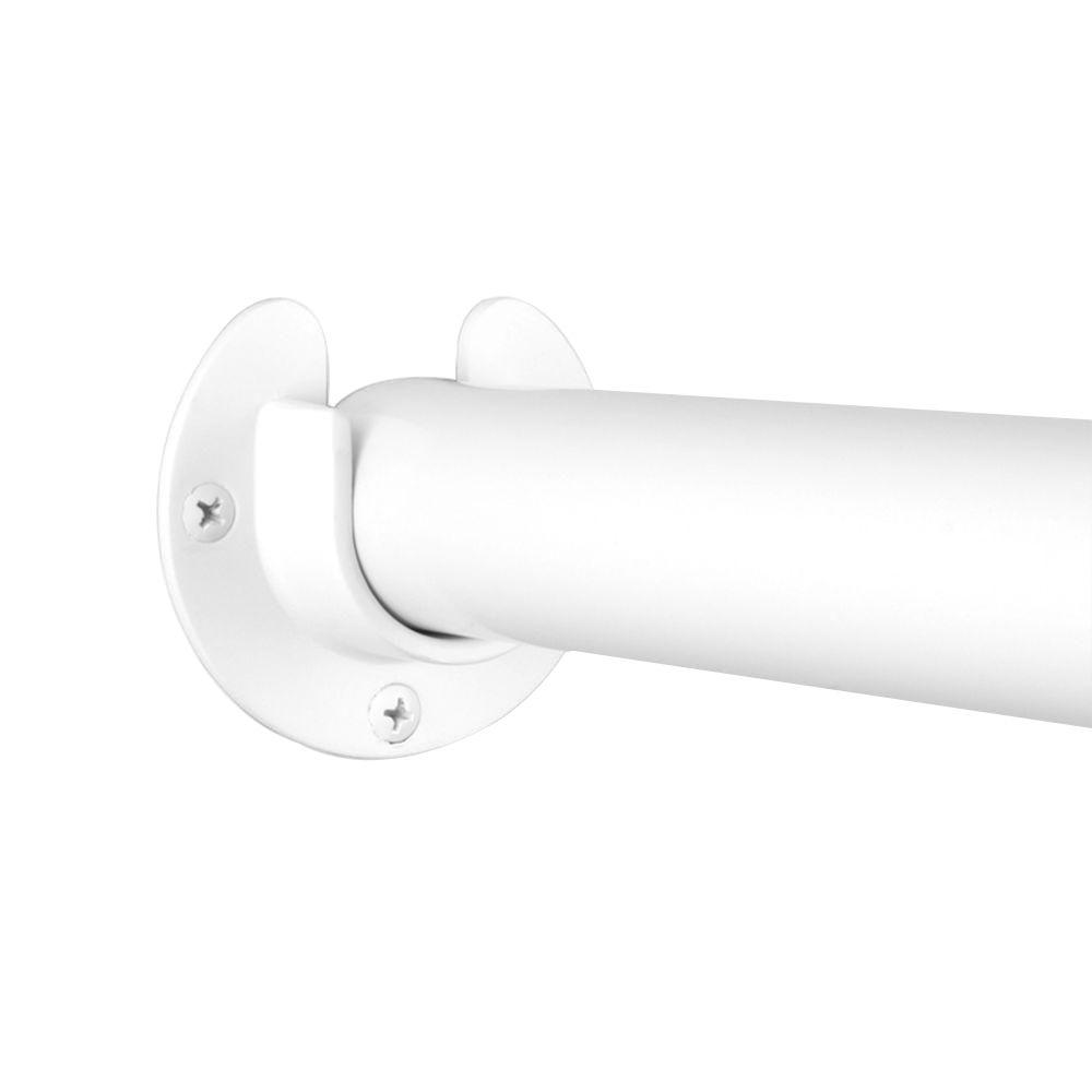 Everbilt 1 5 16 In Heavy Duty White Closet Pole Sockets 2 Pack
