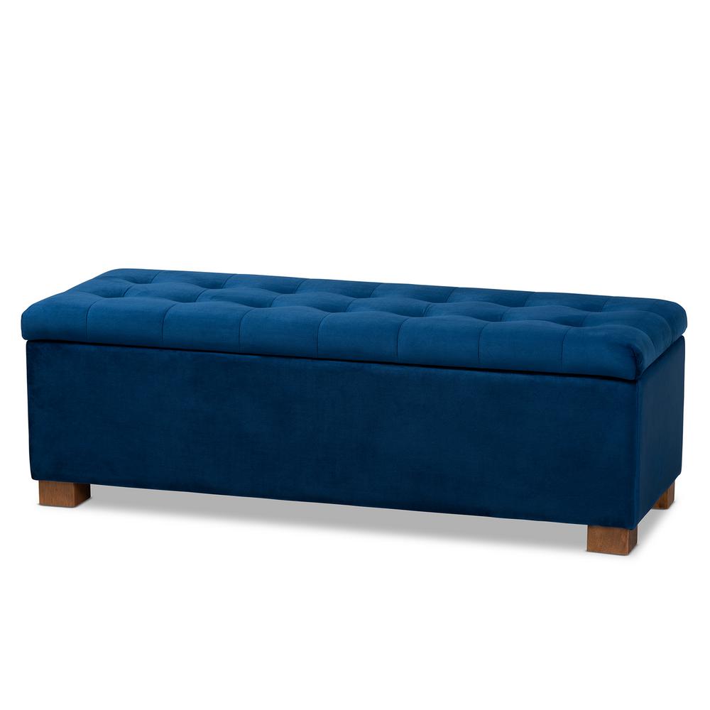 Baxton Studio Roanoke Teal Blue Storage Ottoman Bench 1609930HD The Home Depot