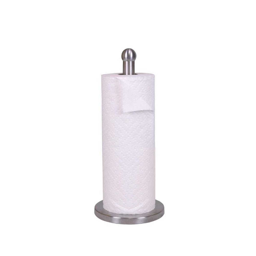 Free Standing Stainless Steel Paper Towel Holder With Weighted