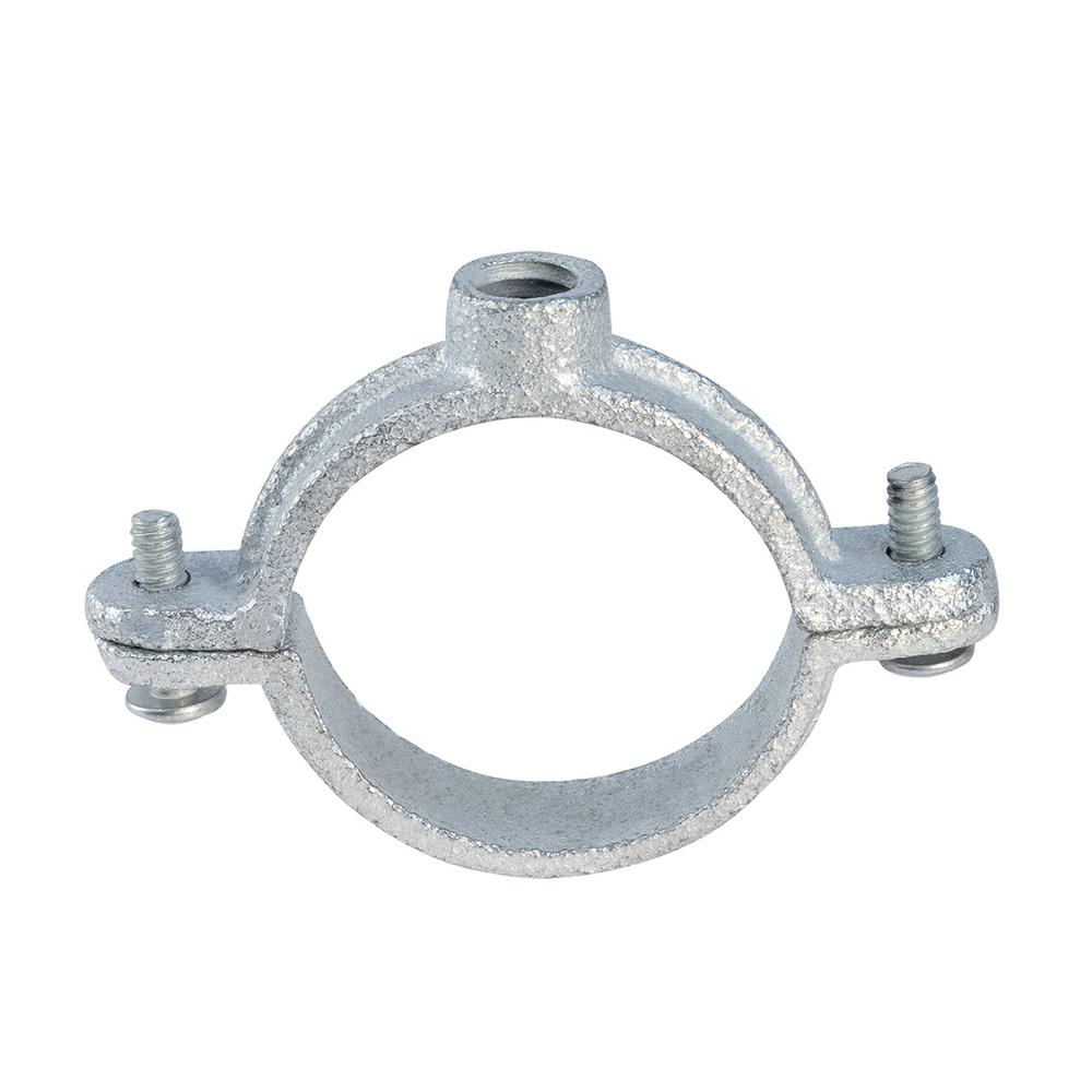The Plumber's Choice 1 in. 2-Piece Split Ring Pipe Hanger in Galvanized ...