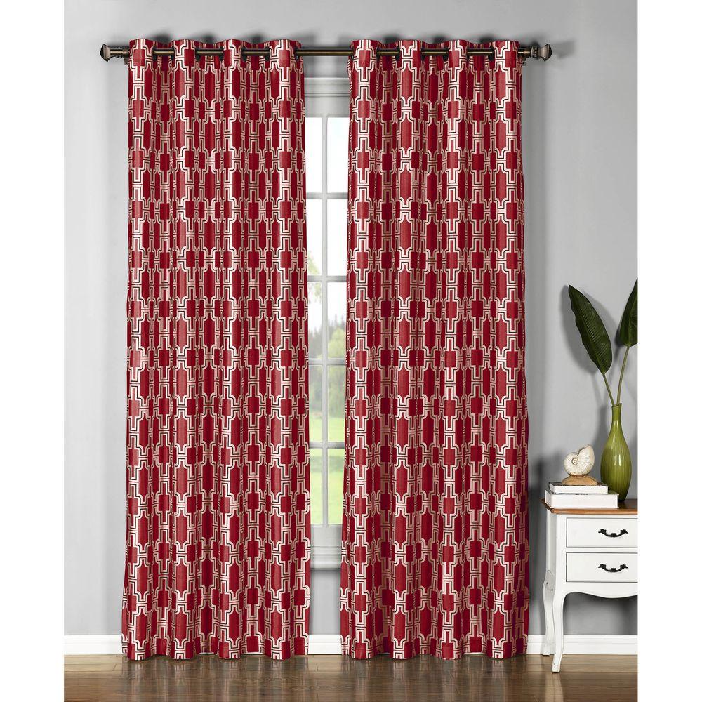 Window Elements Semi Opaque Wesley Faux Silk Extra Wide 96 In L