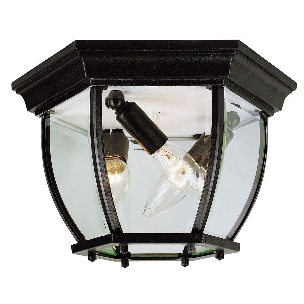 Bel Air Lighting Stewart 3Light Outdoor Black Incandescent Ceiling