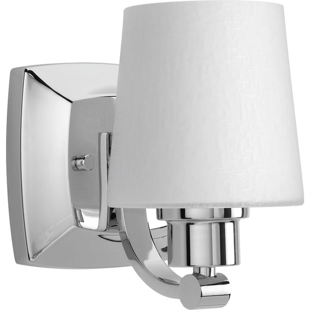 Progress Lighting Topsail 1-Light Bath /& Vanity in Polished Chrome P300057-015
