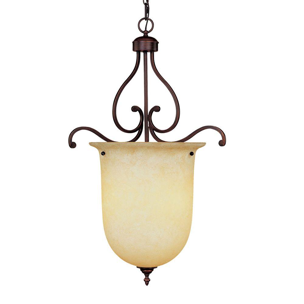 Millennium Lighting 3 Light Rubbed Bronze Pendant With Turinian Millennium Lighting 3 Light Rubbed Bronze Pendant With Turinian Scavo Gl