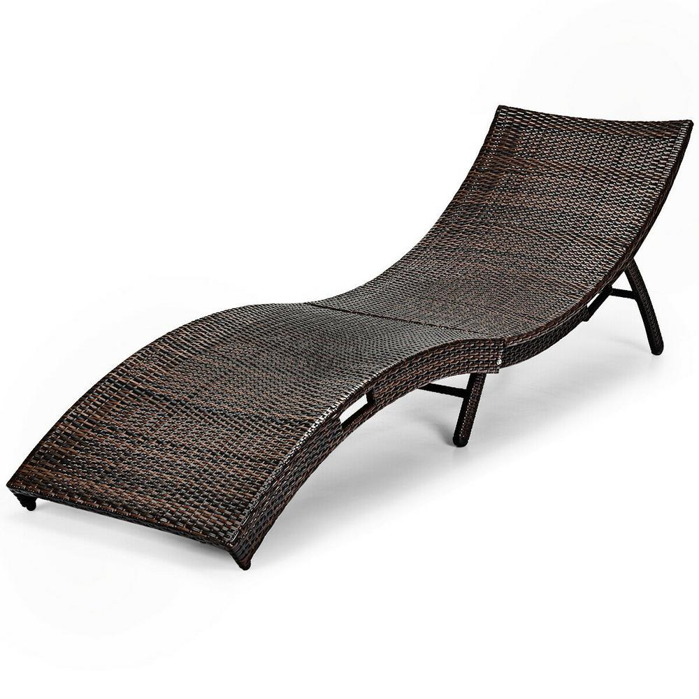 Costway Folding Rattan Wicker Patio Couch Bed Full Assemble Outdoor Chaise Lounge Chair Without Cushion Hw60574 The Home Depot - Chaise Lounge Chairs Without Cushions Costway Folding Rattan Wicker Patio Couch Bed Full Assemble Outdoor Chaise Lounge Chair Without Cushion Hw60574 The Home Depot - Chaise Lounge Chairs Without Cushions