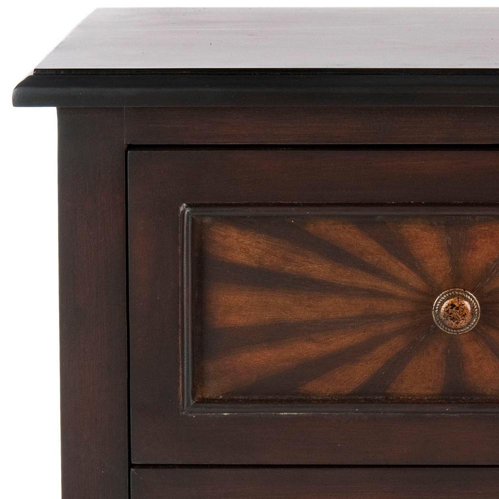 Safavieh Conrad Dark Cherry Side Table Amh4037a The Home Depot Conrad Dark Cherry Side Table