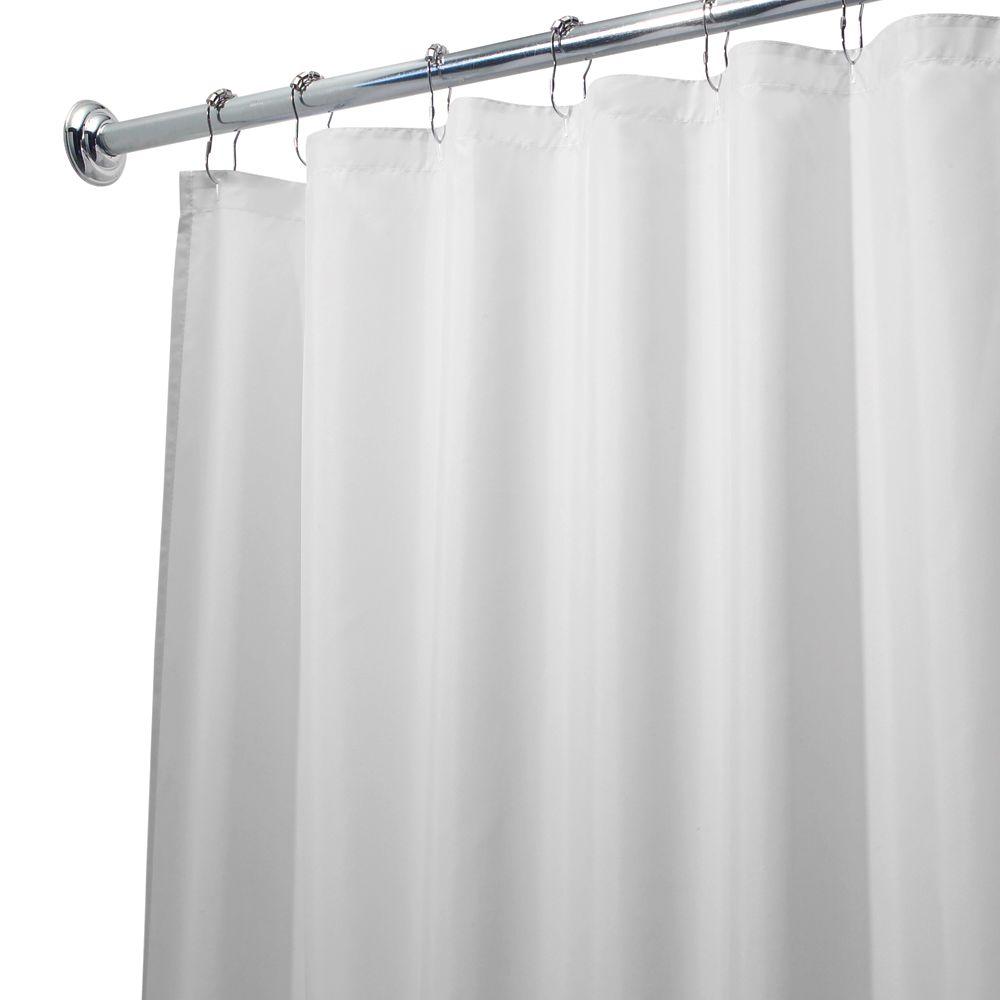 Shower Liners Accessories The Home Depot Poly Waterproof Shower Curtain Liner