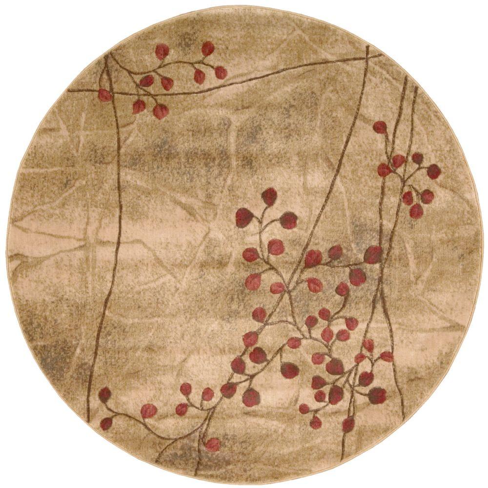 Nourison Somerset Latte 5 Ft 6 In Round Area Rug 020734 The Nourison Somerset Latte 5 Ft 6 In Round Area Rug 020734 The Home Depot