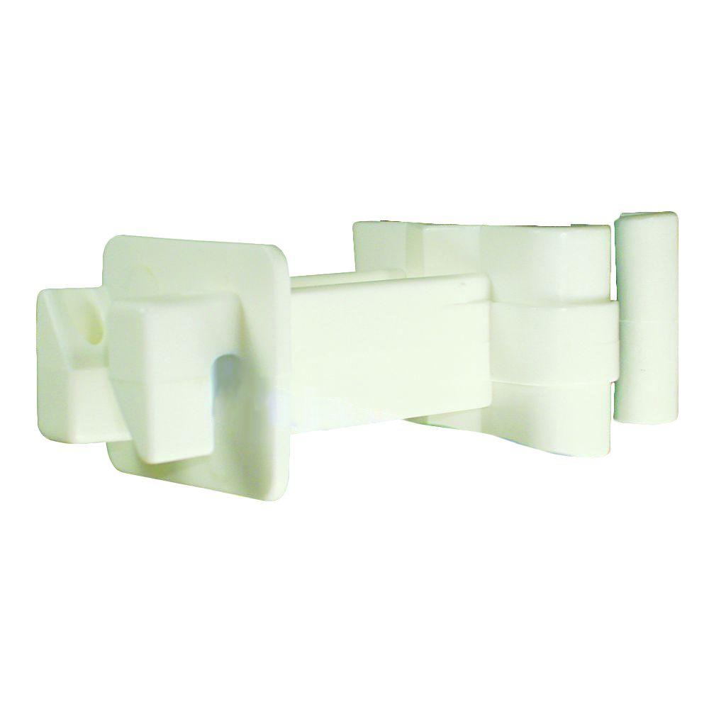 Field Guardian TPost 3 in. Polywire/Wire Extension Insulator White