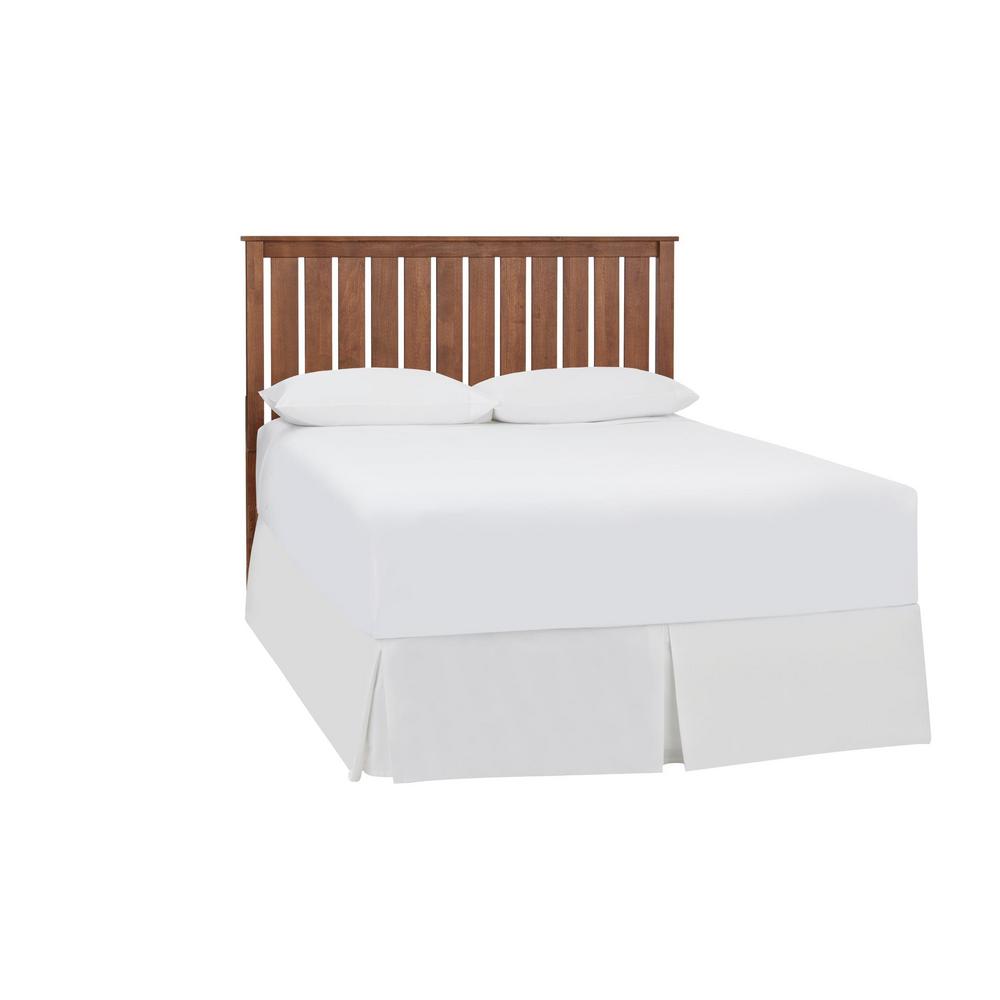 StyleWell Gatestone Wood Walnut Full Vertical Slat Headboard (55.16 in W. X 48 in H.) XMB2002