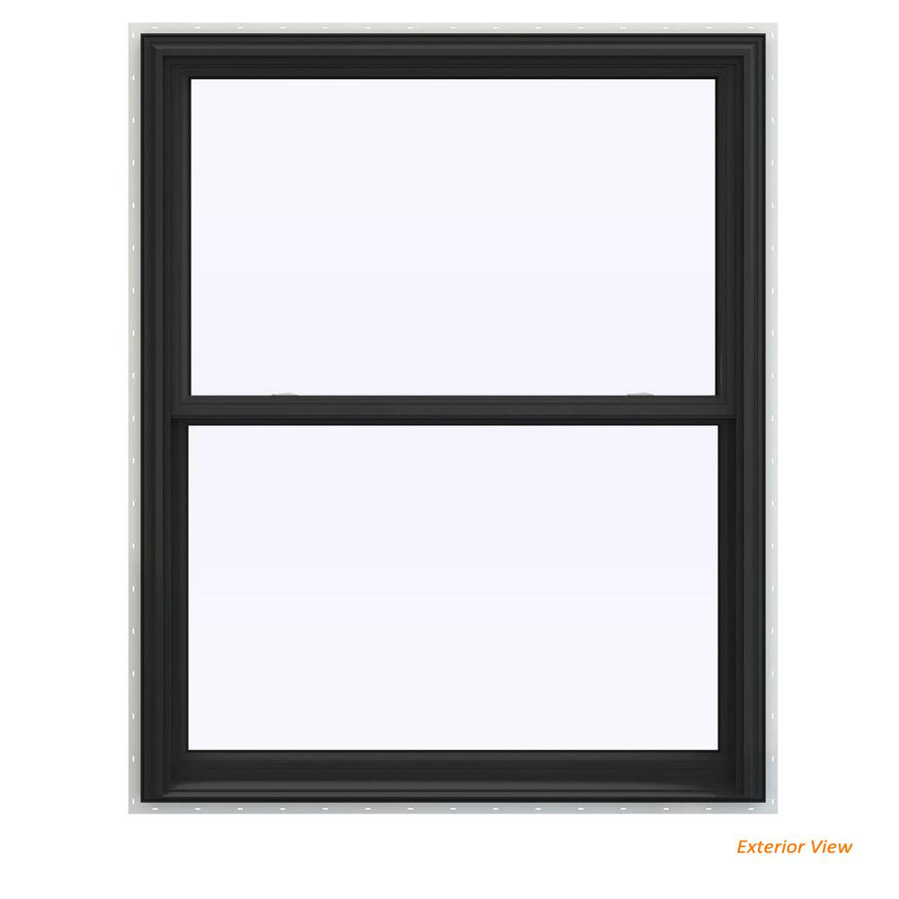JELDWEN 43.5 in. x 47.5 in. V2500 Series Bronze Painted Vinyl Double