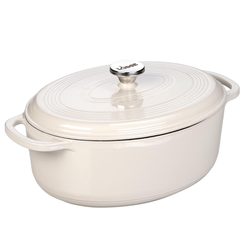 Tramontina Gourmet 7 Qt. Cast Iron Oval Dutch Oven 80131/078DS - The ...