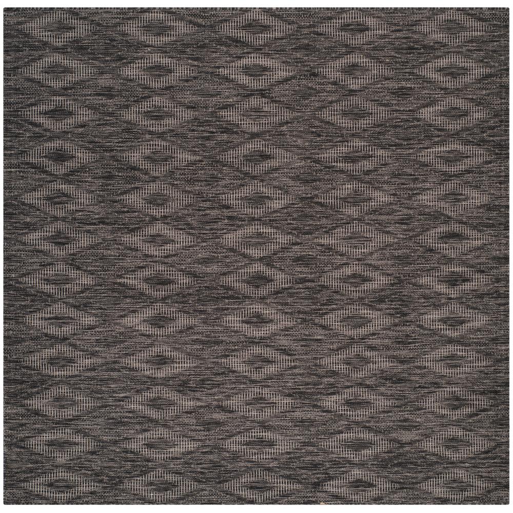 Safavieh Courtyard Black 7 ft. x 7 ft. Indoor/Outdoor Square Area Rug