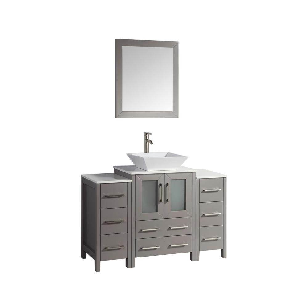 Vanity Art 48 in. W x 18.5 in. D x 36 in. H Bathroom ...