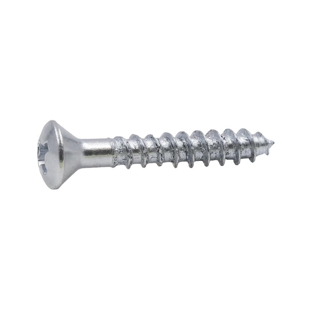 Everbilt 4 X 3 4 In Oval Head Phillips Zinc Wood Screw 10 Piece Bag