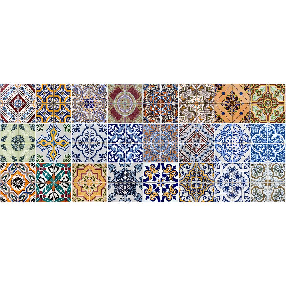 Home Decor Line 47 2 In X 19 7 In Spring Tile Carpet Vinyl Floor