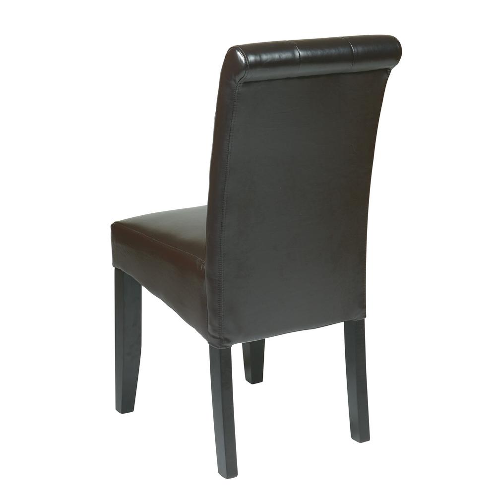 Ospdesigns Espresso Eco Leather Parsons Dining Chair Met88es The Internet 203119846 Ospdesigns Espresso Eco Leather Parsons Dining Chair