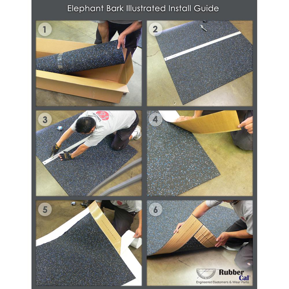 Rubber Cal Elephant Bark Floor Mat