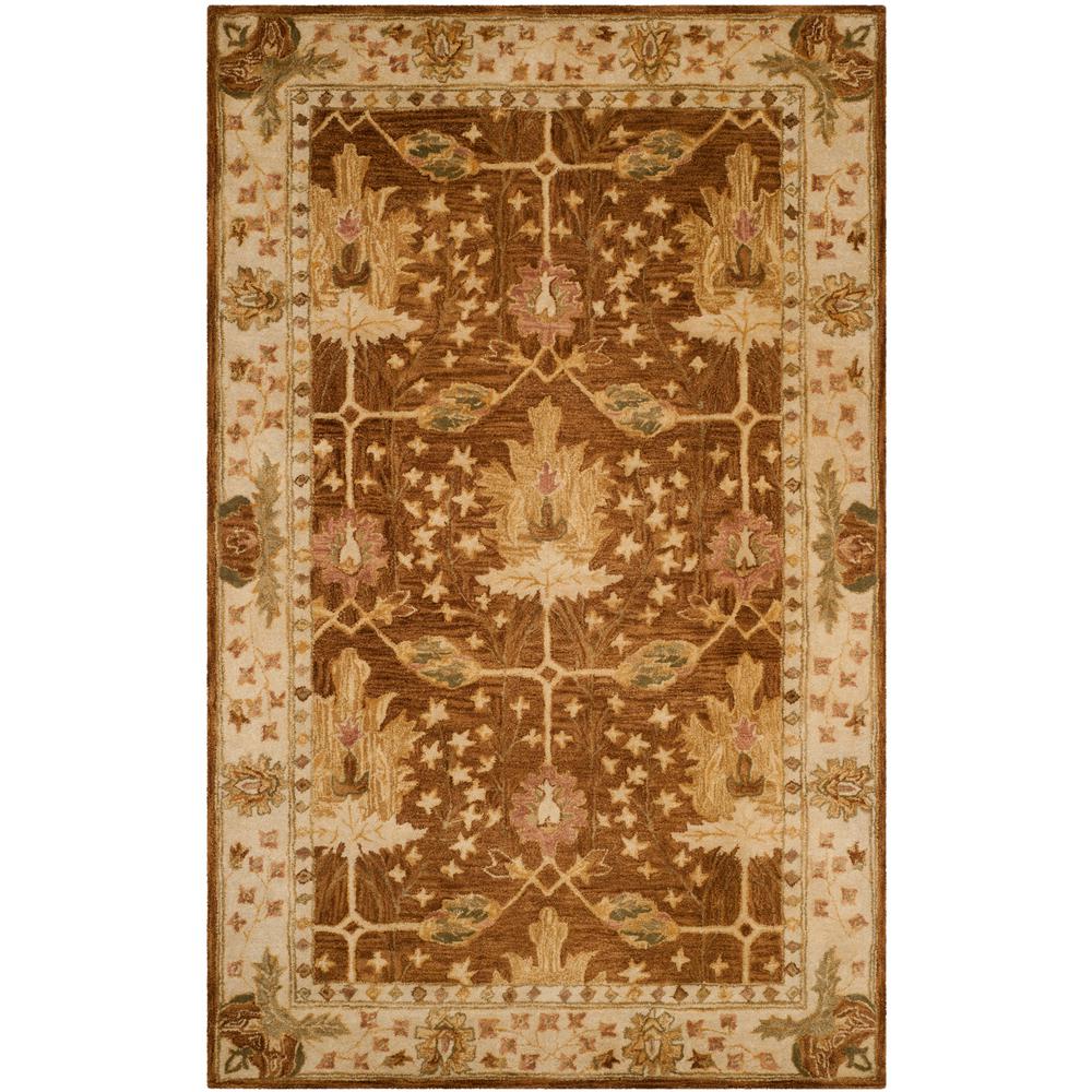 Safavieh Antiquity Brown/Beige 8 Ft. X 8 Ft. Round Area Rug-AT822B-8R ...