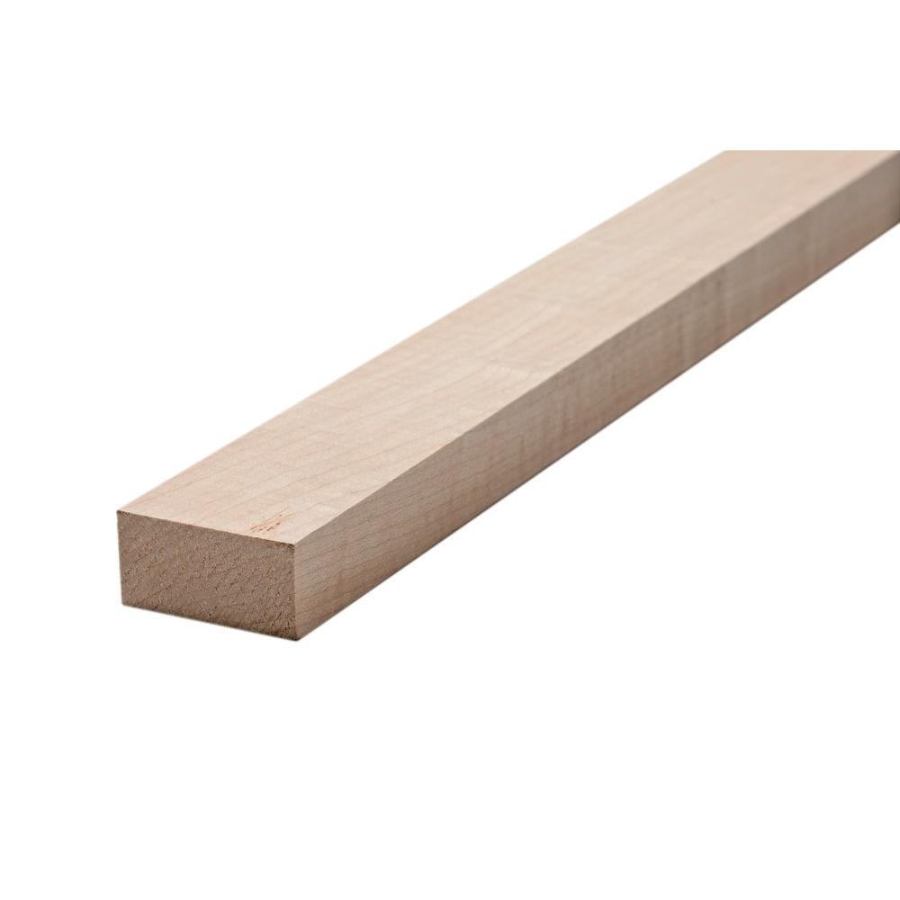 Unbranded Maple Board Common 1 In X 2 In X Random Length Actual 3 4 In X 1 1 2 In X Random Length The Home Depot