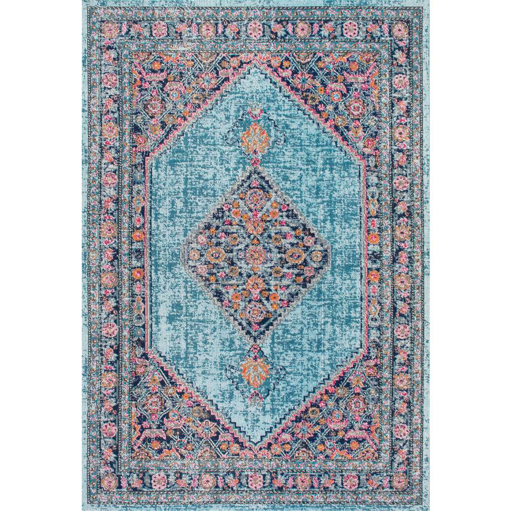 Nuloom Vintage Medallion Dortha Blue 3 Ft X 5 Area Rug