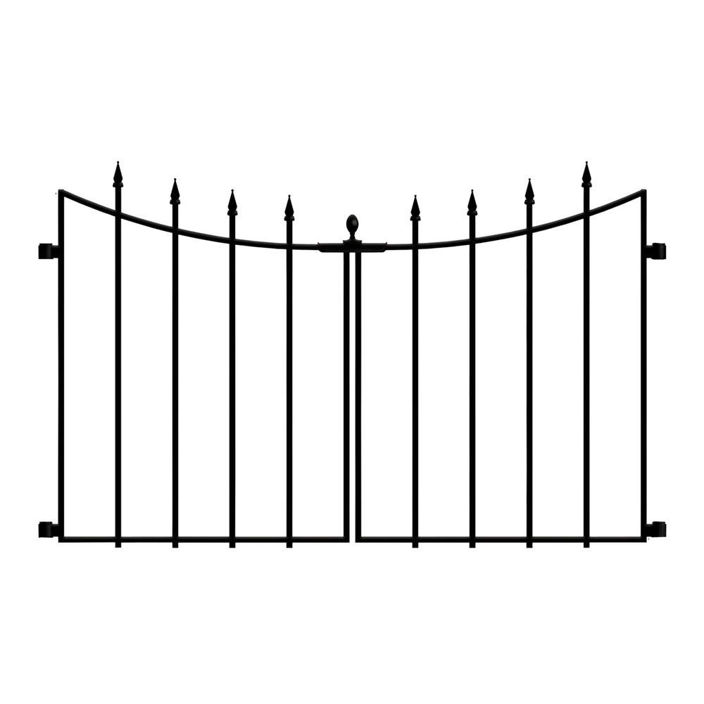 Empire Westbrook 28 In Black Steel Decorative Fence Gate 860176