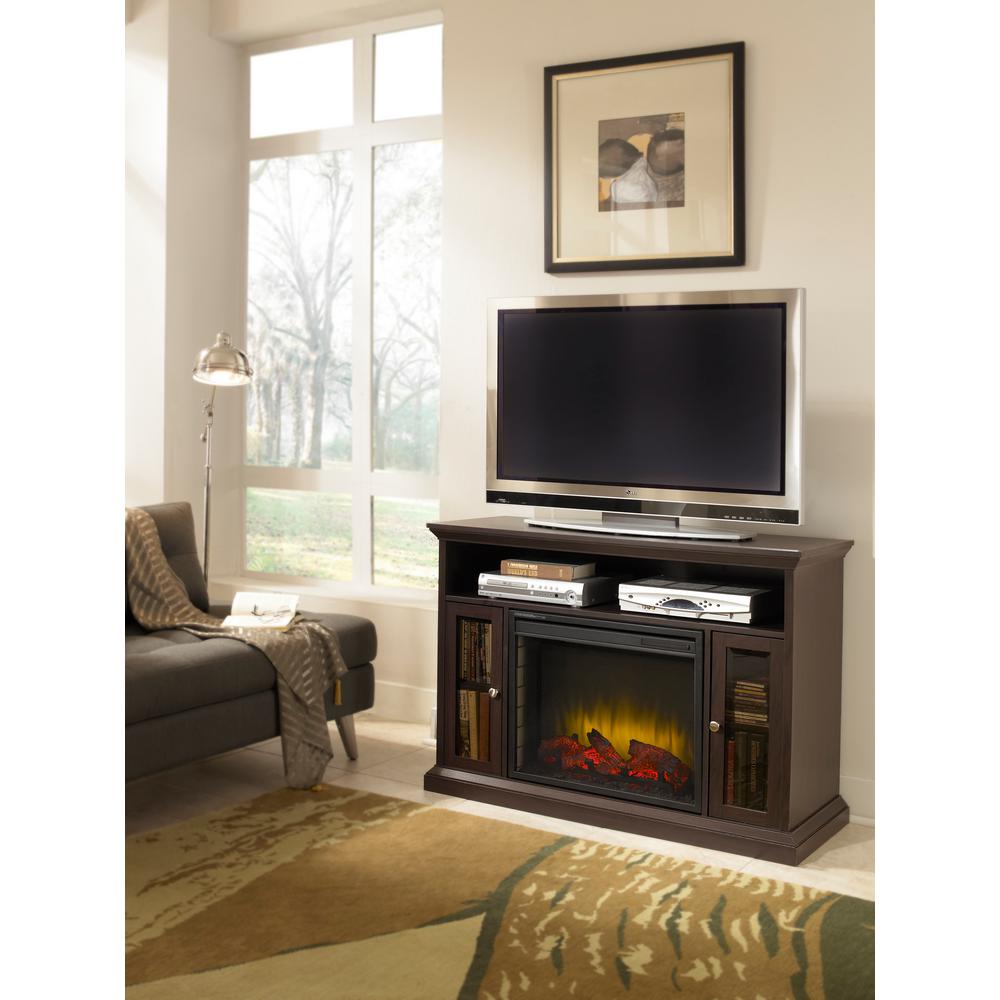 Pleasant Hearth Riley 47 in. Media Console Electric Fireplace in