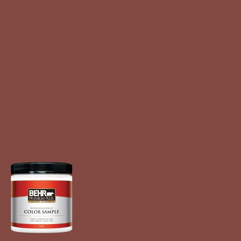 Behr Premium Plus 8 Oz S140 7 Deco Red Flat Interior Exterior S140 7 Deco Red Flat Interior Exterior
