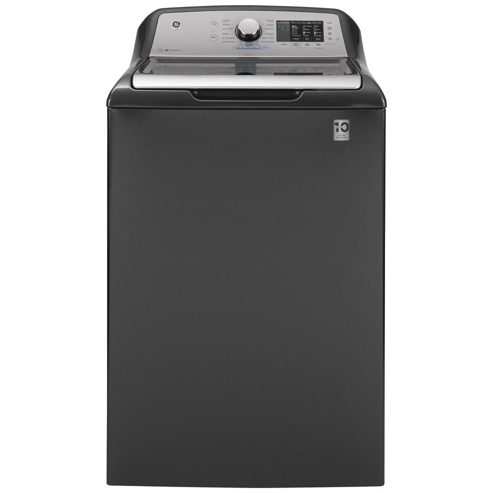 GE 4.8 cu. ft. High-Efficiency Diamond Gray Top Load Washing Machine with FlexDispense and Sanitize with Oxi, ENERGY STAR was $949.0 now $598.0 (37.0% off)