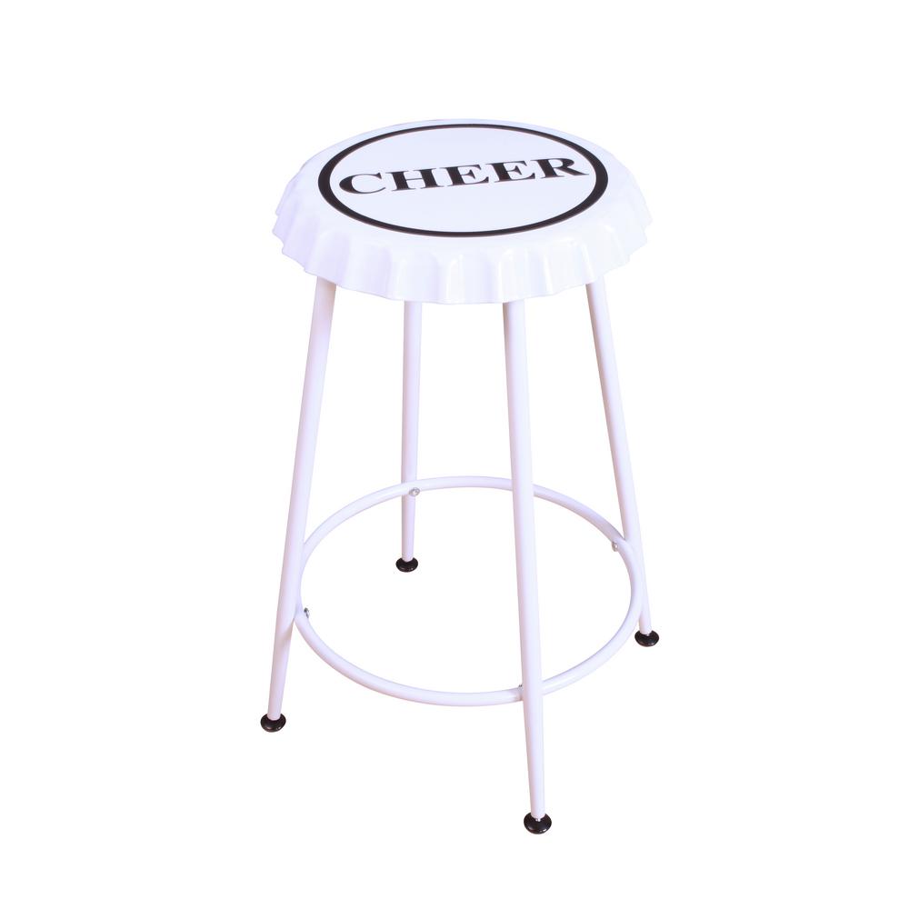 Acme Furniture Mant 24 In White Bar Stool Set Of 2 72702 The Acme Furniture Mant 24 In White Bar Stool Set Of 2