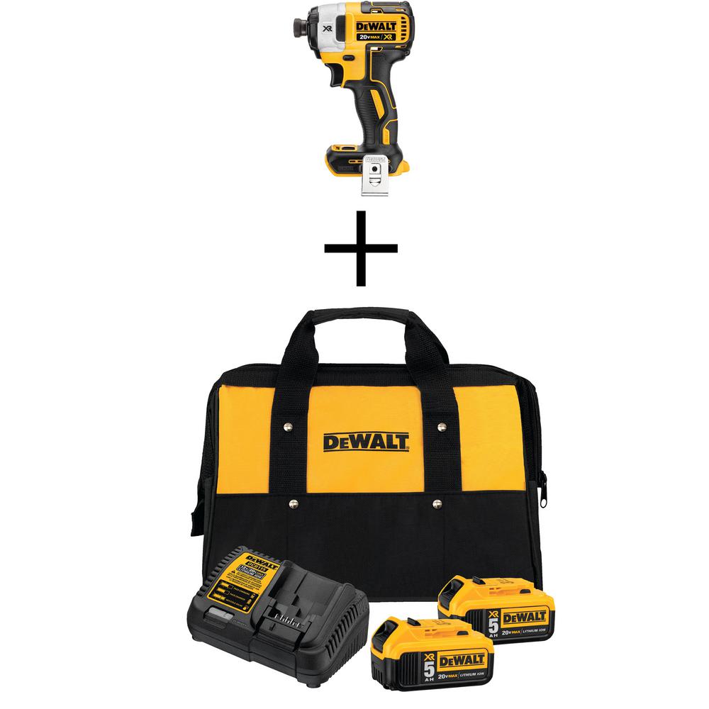 DEWALT 20Volt LiIon Cordless Brushless 3Speed 1/4 in. Impact Driver
