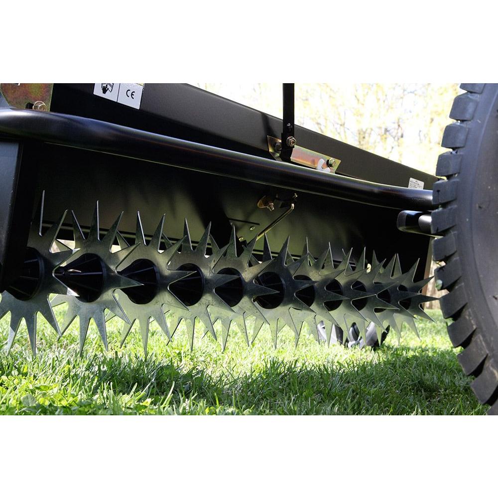 Combination Aerator Spreader 40 Tow Behind Calibrated Flow Control