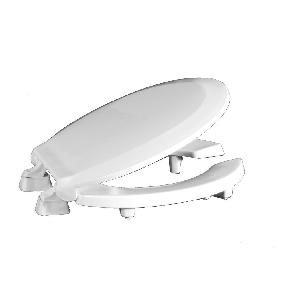 Centoco ADA Compliant Raised Round Open Front with Cover Toilet Seat in