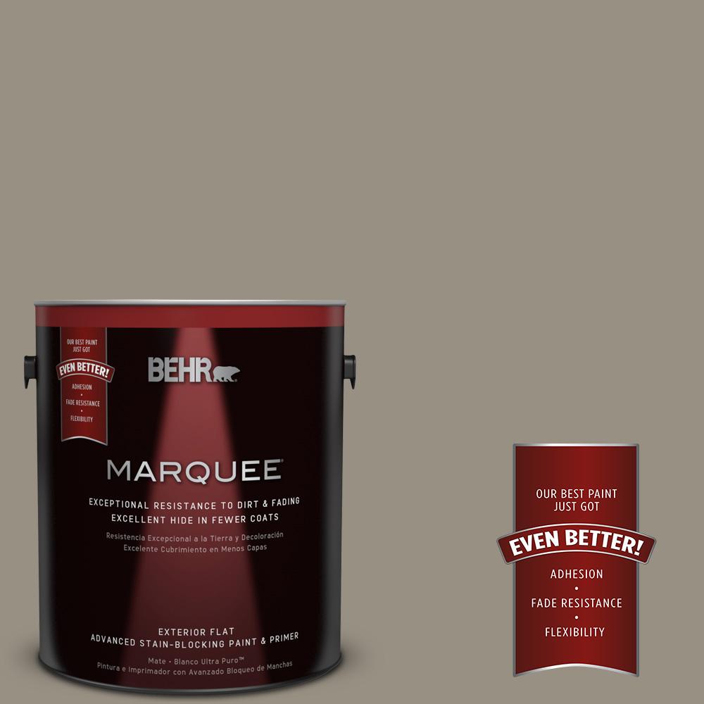 BEHR MARQUEE 1gal. N3205 Gray Squirrel Flat Exterior Paint445401 The Home Depot