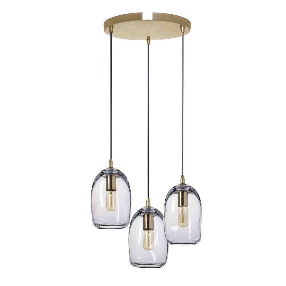 Blown Glass Chandeliers Lighting The Home Depot