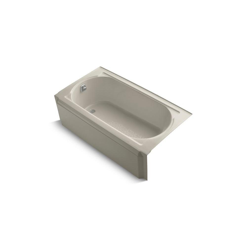 KOHLER Memoirs 5 ft. Left Drain Rectangular Alcove Soaking Tub in