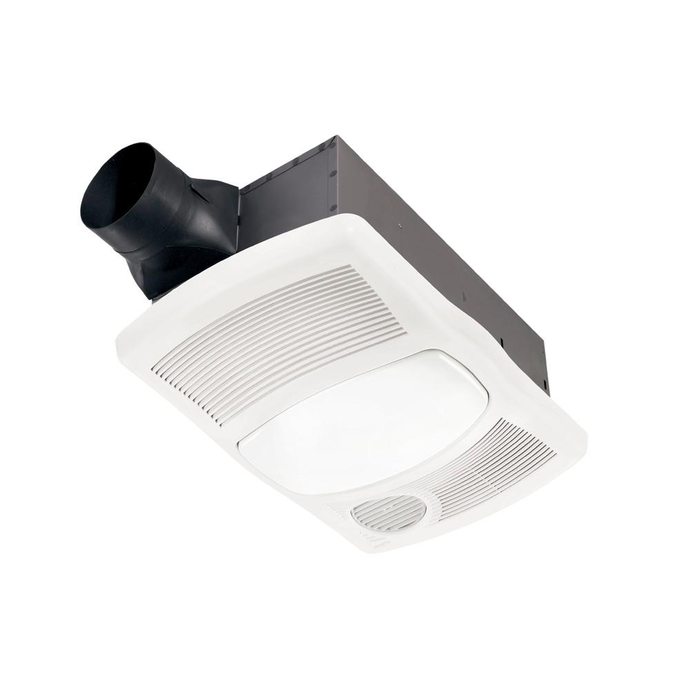 Nutone 110 Cfm Ceiling Bathroom Exhaust Fan With Light And 1500 Watt Heater