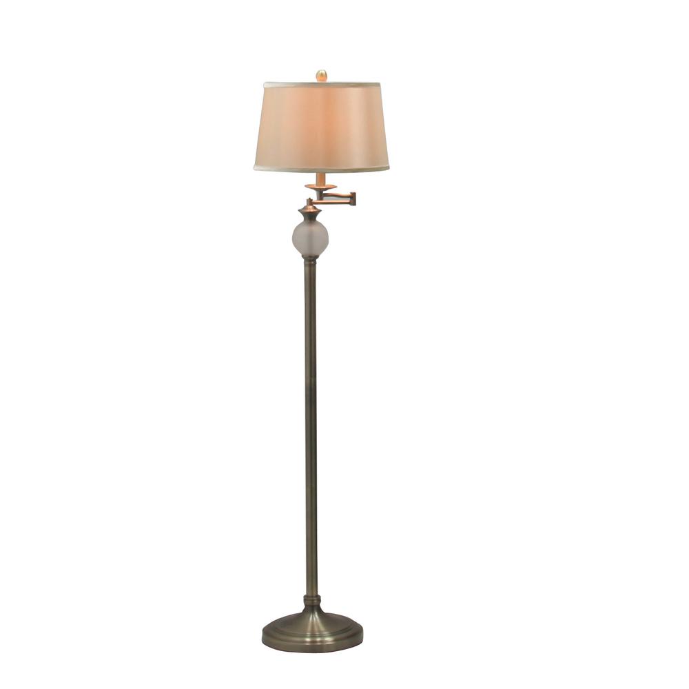 Fangio Lighting 62 In Antique Br Regency Frosted Gl Urn Antique Br Regency Frosted Gl Urn