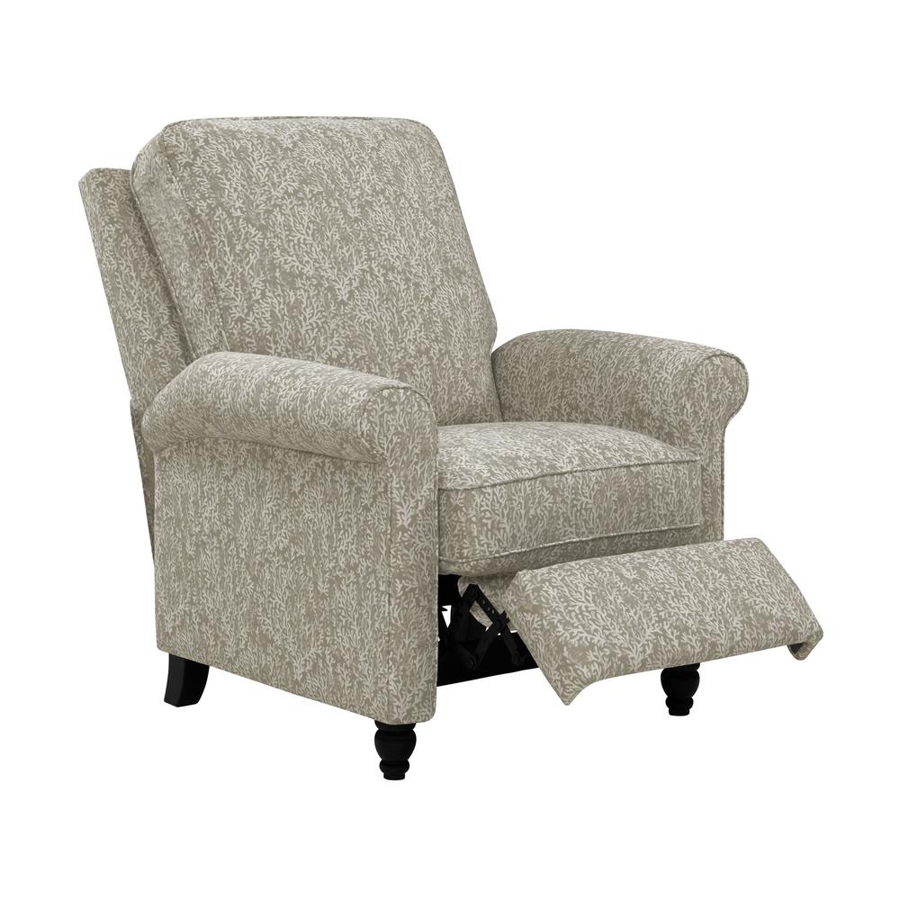 ProLounger Taupe Coral Woven Fabric Push Back Recliner