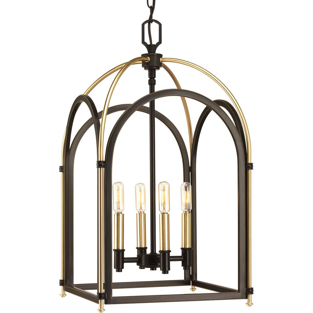 Progress Lighting Westfall Collection 4 Light Antique Bronze Pendant Progress Lighting Westfall Collection 4 Light Antique Bronze Pendant