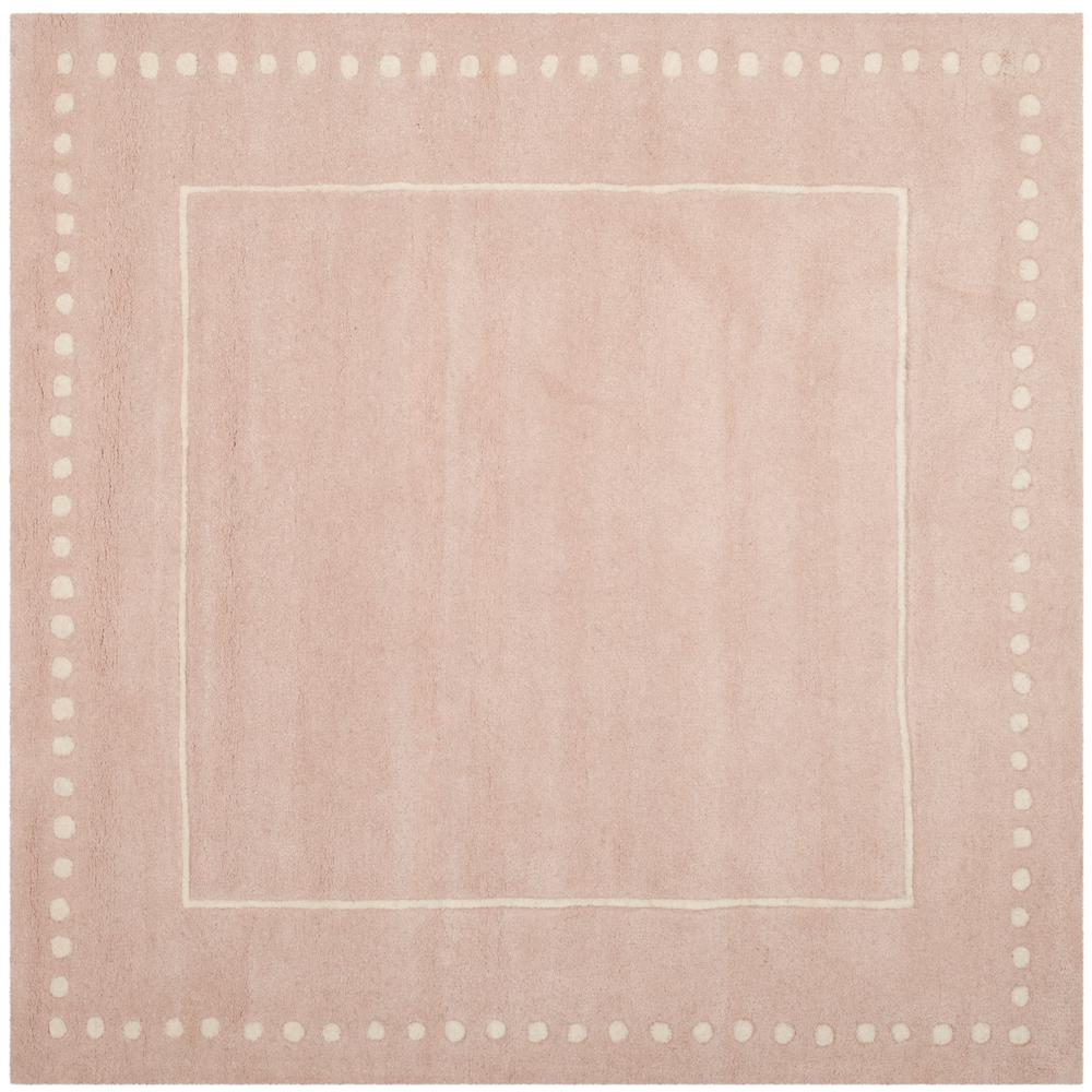 Safavieh Bella Light Pink/Ivory 5 ft. x 5 ft. Square Area RugBEL151M