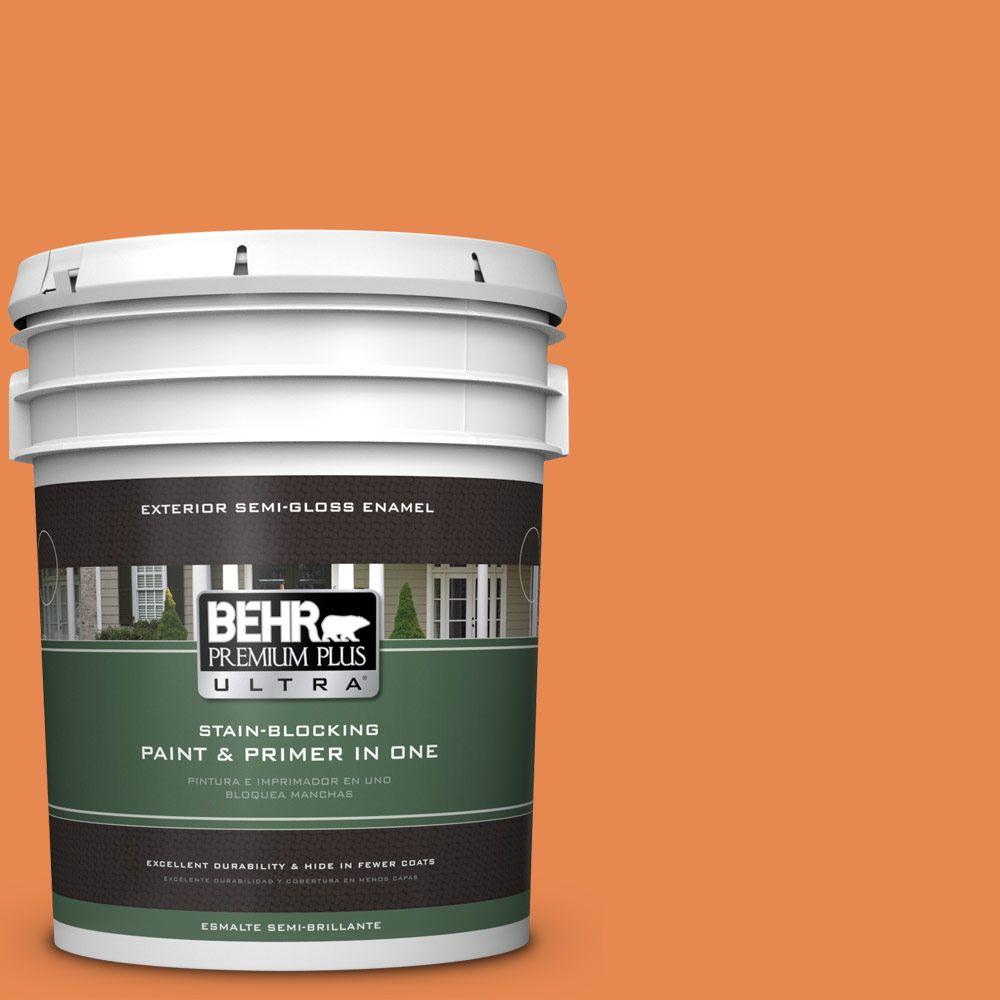BEHR Premium Plus Ultra 5gal. P2106 Mandarin SemiGloss